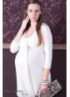 Коктельное платье для беременных из трикотажа Caprise белое