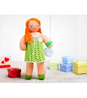Кукла Катя, зеленая