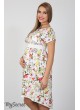  Платье для беременных  и кормящих  Flyor, штапель ирисы на молоке   