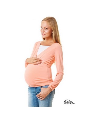   Блуза для беременных и кормящих "Индиана", персик