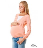   Блуза для беременных и кормящих "Индиана", персик