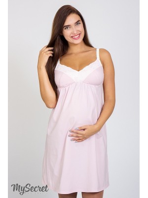 Ночная сорочка для беременных и кормящих мам  Monika new, розовый