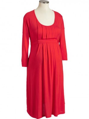 Красное платье для беременных  
