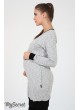  Платье  для беременных  и кормящих   Sava, серый меланж