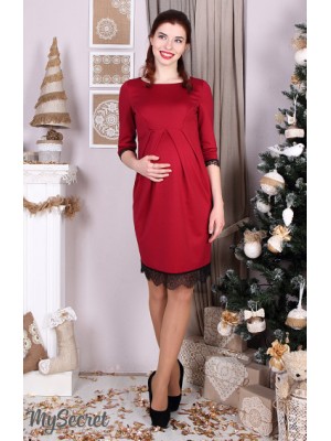  Платье  для беременных  и кормящих  Rosemary,  карминово-красный