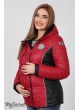 Демисезонная   куртка для беременных  Lemma, ягодный+черный   