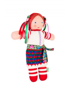 Вязаная ЭКО-игрушка кукла Ганнуся ТМ Фрея