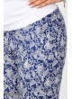  Летние брюки для беременных  Dioni, белые пейсли на синем