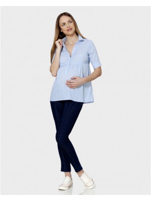 Хлопковая офисная блуза Prenatal
