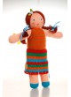 Вязаная ЭКО-игрушка кукла Мандаринка ТМ Фрея
