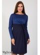 Платье Colette для беременных,сочетание синего и темно-синего