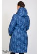 Куртка зимняя Kristin print,салатовый с принтом синий джинс