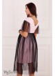 Платье  для беременных и кормящих  Dorotie, нежно-розовый с черным фатином
