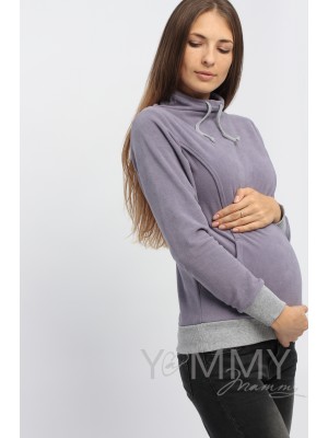 Толстовка с завязками Y@mmyMammy для беременных и кормящих мамочек, лавванда