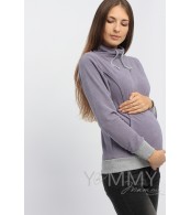 Толстовка с завязками Y@mmyMammy для беременных и кормящих мамочек, лавванда