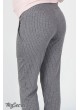 Трикотажные брюки  для беременных  Brioni, серый в молочную полоску