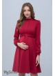 Платье  для беременных и кормящих Rebecca, кармин 