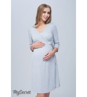 Халат для беременных и кормящих мам  Sinty, серый меланж