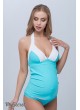 Купальник-танкини для беременных Miami,  голубая лагуна с белым