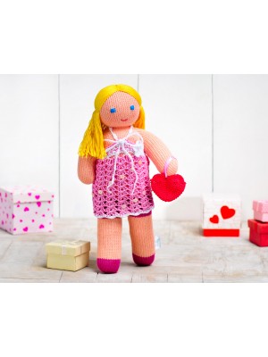 Кукла Катя, розовая