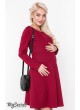 Платье  Lianna warm для беременных и кормящих, бордо