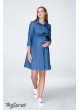 Платье  для беременных и кормящих Lexie, джинсово-синий