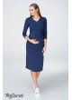 Платье  для беременных и кормящих Pam, темно-синий