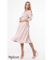 Платье Elizabeth для беременных и кормящих, бежевый