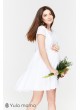 Платье Amy  для беременных и кормящих, белый