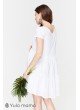 Платье Amy  для беременных и кормящих, белый
