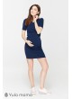 Платье Gina  для беременных и кормящих,  темно-синий