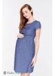 Платье Celena  для беременных и кормящих, джинсово-синий в горох