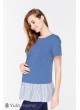 Туника Riva для беременных  и кормящих, джинсово-синий
