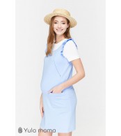 Сарафан April  для беременных и кормящих, светло-голубой