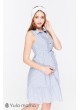 Платье-рубашка Belina  для беременных и кормящих, сине-белый