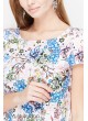 Блузка Remy для беременных и кормящих, белый с цветами