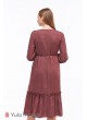 Платье Monice  для беременных и кормящих, бордовый меланж