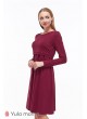Платье Olivia  для беременных и кормящих, бордовый