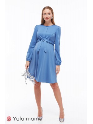 Платье Shante для беременных и кормящих, темно-голубой