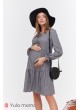 Платье Jeslyn для беременных и кормящих, серый меланж