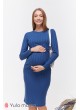 Платье Gwen для беременных и кормящих,  синий