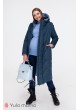 Зимнее пальто для беременных   Tokyo, синий + голубой
