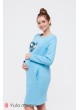 Платье  Milano   для беременных и кормящих, голубой
