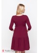 Платье  Tara   для беременных и кормящих, бордовый
