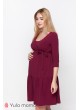 Платье  Tara   для беременных и кормящих, бордовый