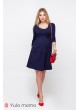 Платье  Tara   для беременных и кормящих, темно-синий