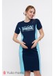 Платье  Koi для беременных и кормящих, темно-синий