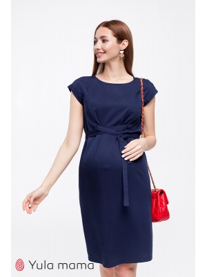 Платье  ANDIS  для беременных и кормящих, темно-синий