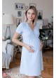 Ночная сорочка Alisa для беременных и кормящих, голубой