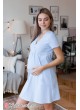 Ночная сорочка Alisa для беременных и кормящих, голубой
